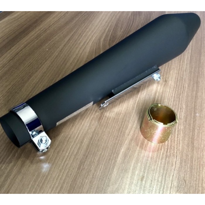 BEST SELLER KNALPOT EXHAUST CAFE RACER MOTOR CUSTOM HARLEY 100 CC 400 CC HITAM