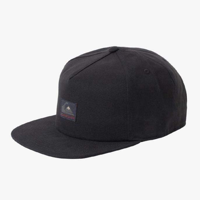 TOPI SNAPBACK Topi Quiksilver Dinkum Canvas Snapback Elastic Visor Black ORIGINAL