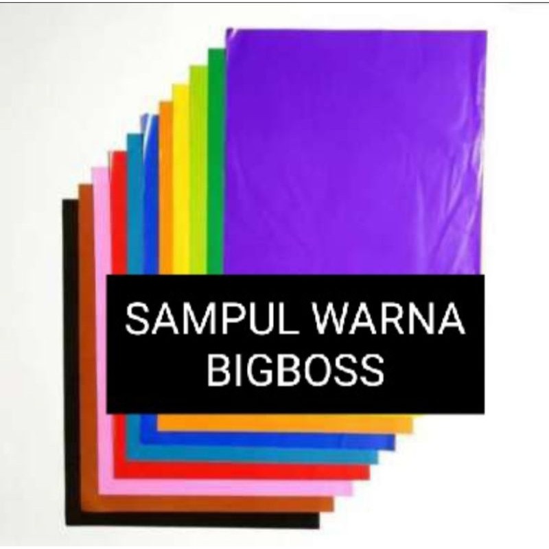 

5 lembar Sampul warna buku ukuran boxy, bigboss kertas sokong
