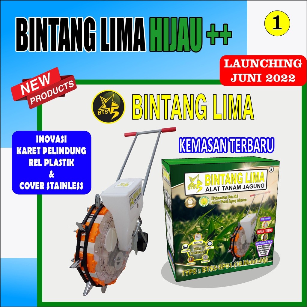 PANA ORIGINAL PRODUCT - TERMURAH - TERLENGKAP Alat Tanam Jagung/Benih BINTANG LIMA HIJAU ++ DAN