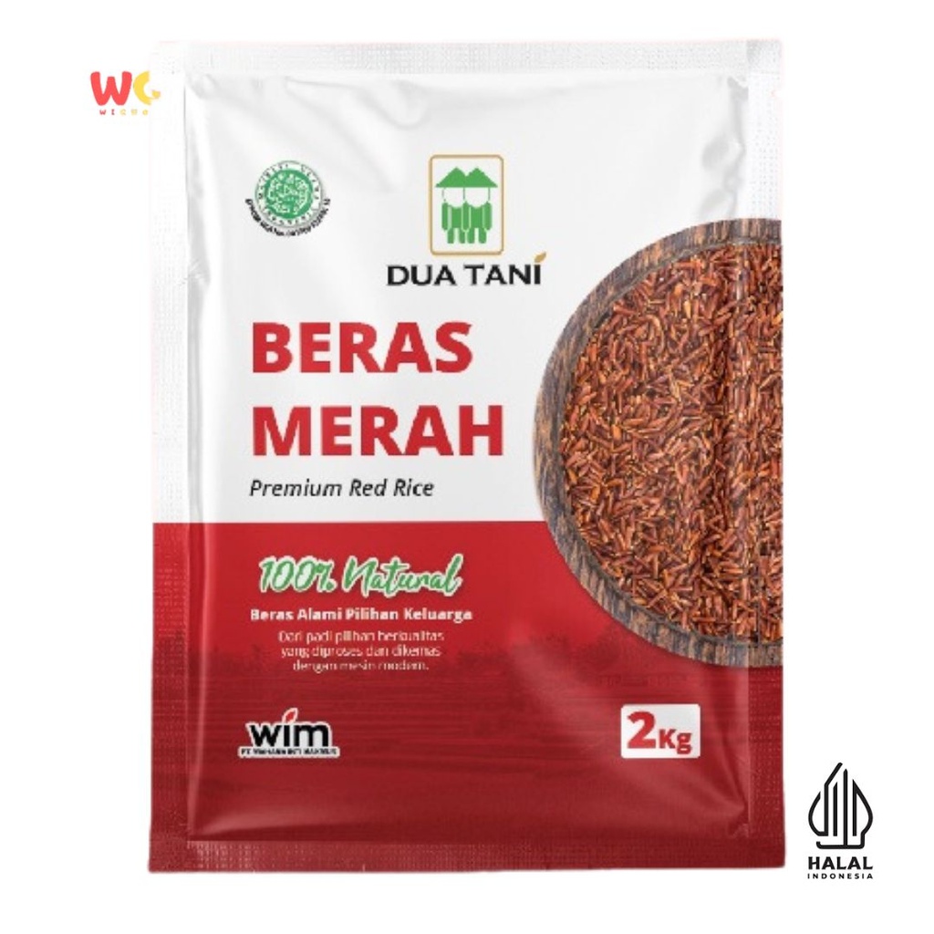 

Dua Tani Beras Merah Asli Premium Quality 2kg - Beras Sehat - Diet - Halal - Red Rice