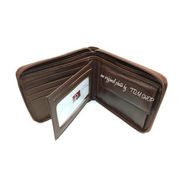 Dompet Pria Kulit Asli Resleting Keliling