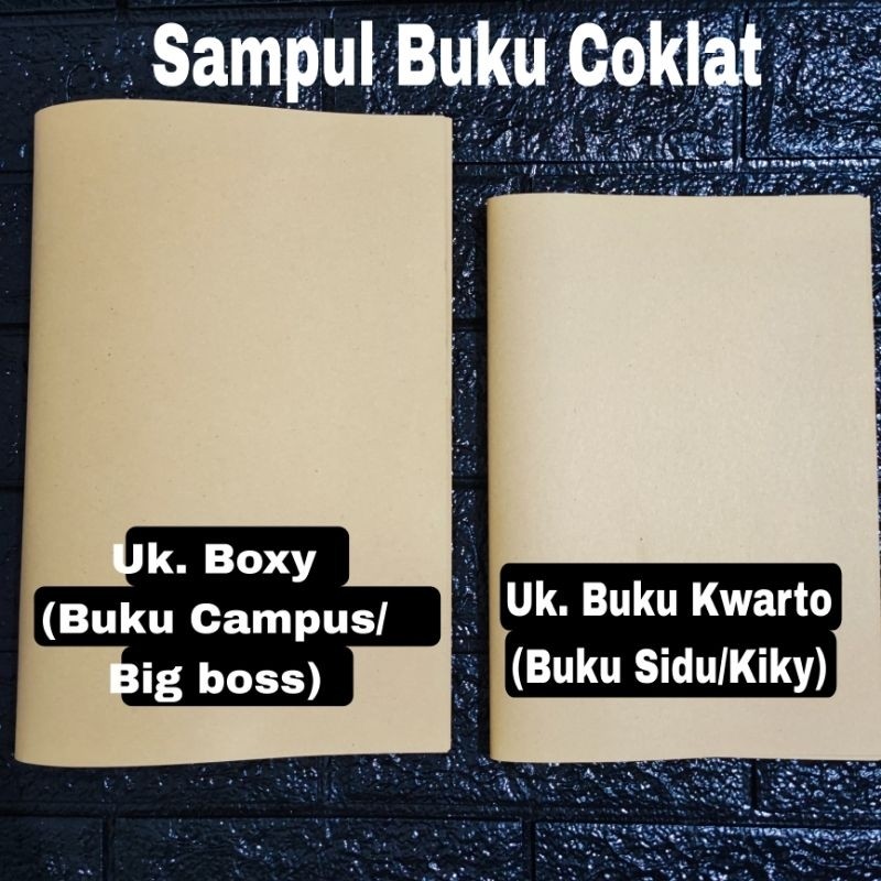 

Sampul Coklat Polos Ukuran Boxy / Buku Tulis Campus (per pack)