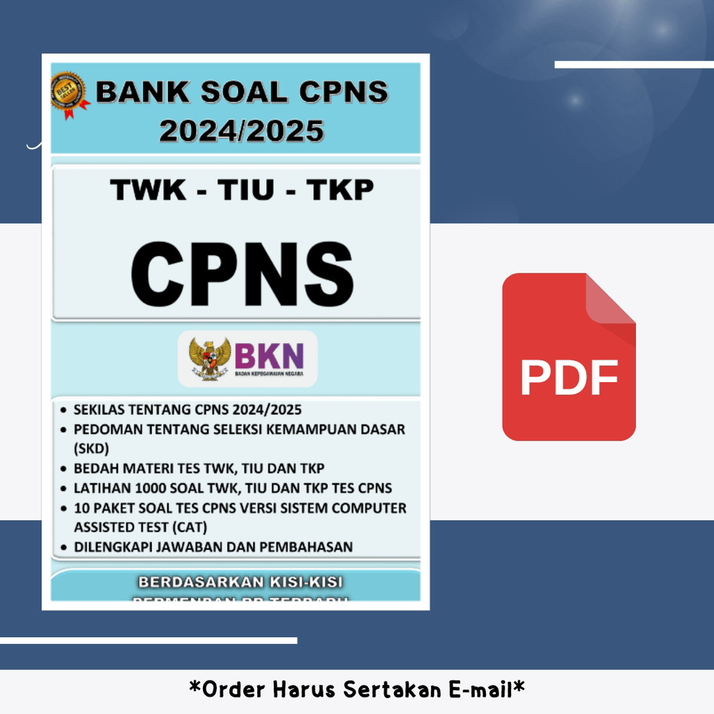 

1417. Bank Soal Tes CPNS 2024-2025 (TWK, TIU, TKP)