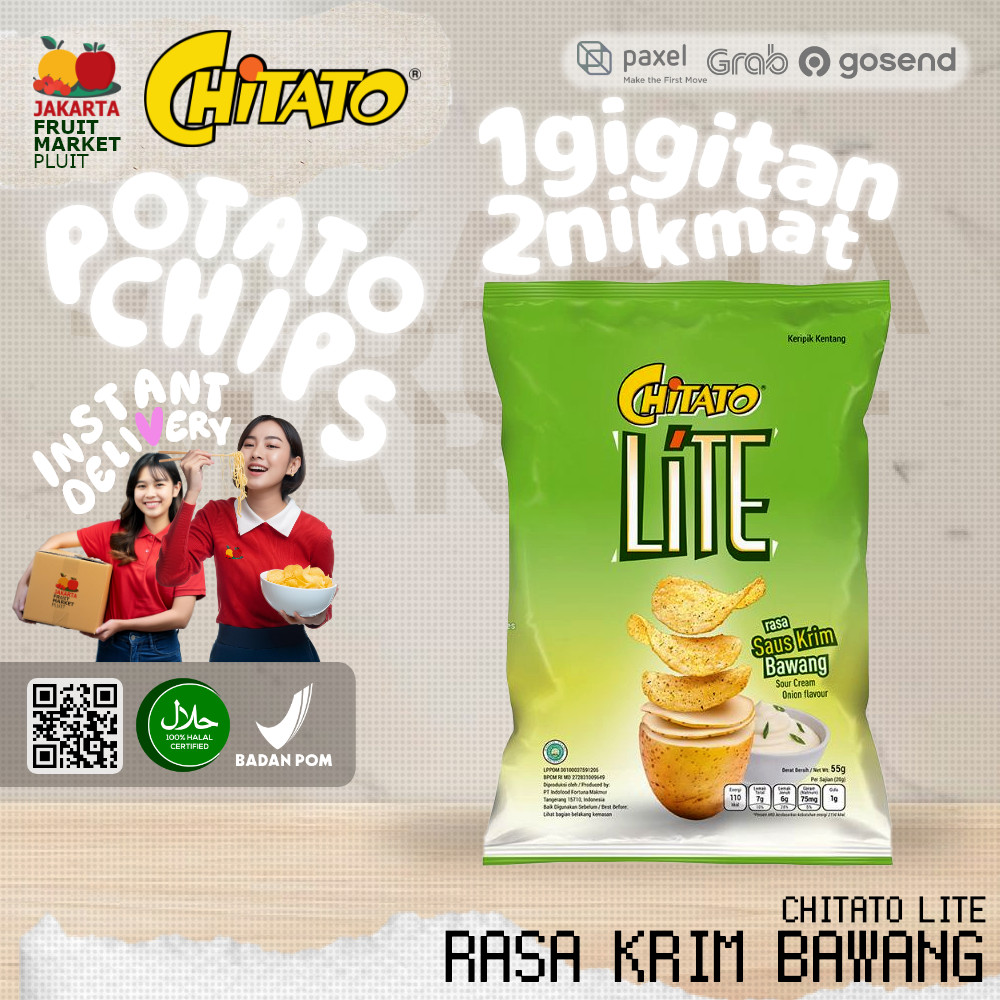 

(CEMILAN INSTAN) CHITATO LITE SAUS KRIM BAWANG 55GR