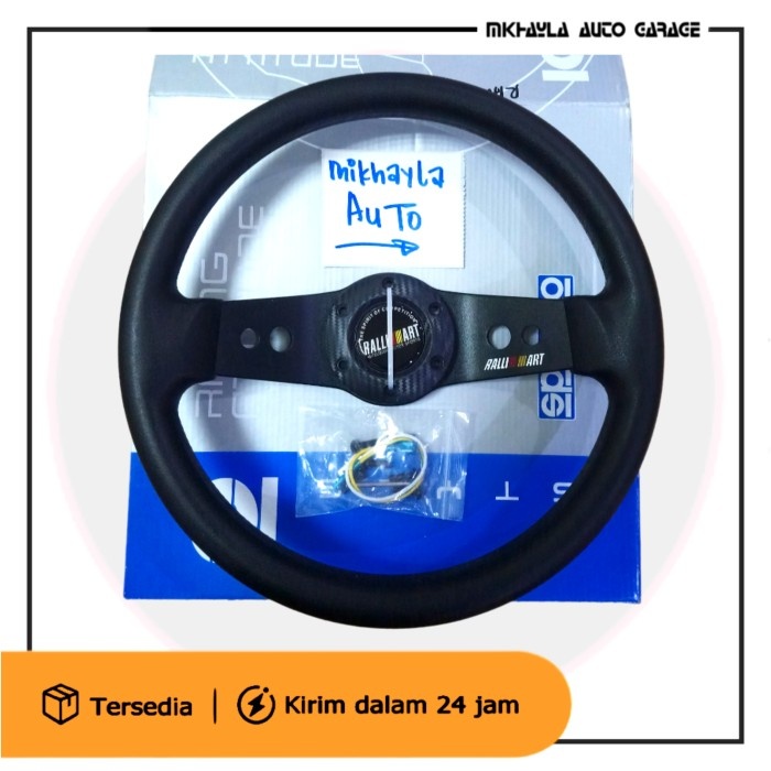 Stir Racing Ralliart 13inch Hitam Semi Celong Universal Mobil