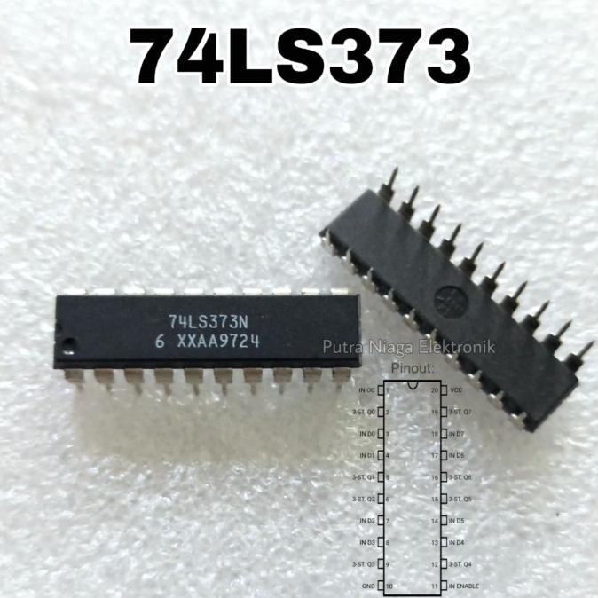 Update ic TTL 74373 74LS373 HD74LS373P SN74LS373N Dip 20p putr4n