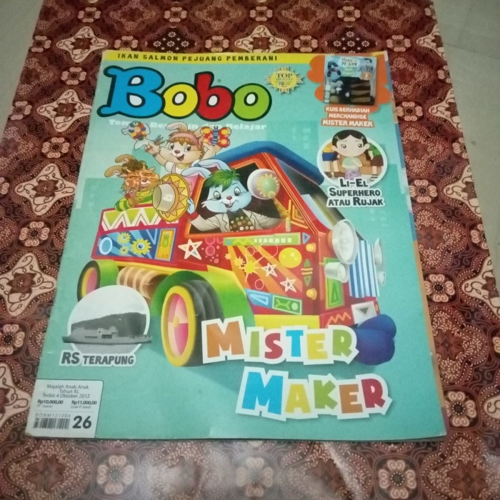 MAJALAH BOBO NO 26 TAHUN 2012 RARA SHOP