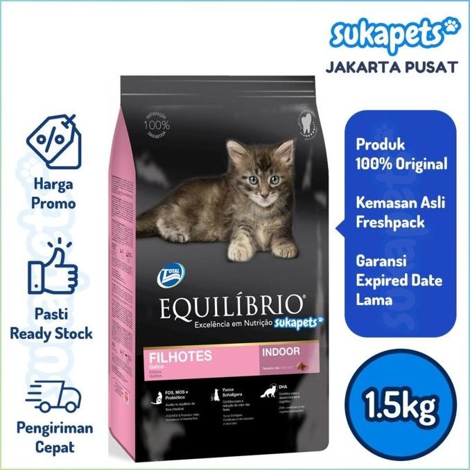 

Equilibrio Kitten Cat Makanan Anak Kucing 1.5Kg