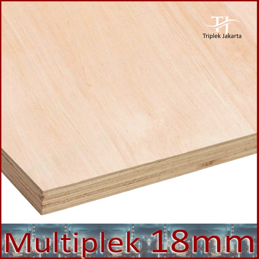 Multiplek 18 mm 230x10 cm  | ISI 2 LEMBAR | Palem Grade A | Triplek 18mm 10x230 cm