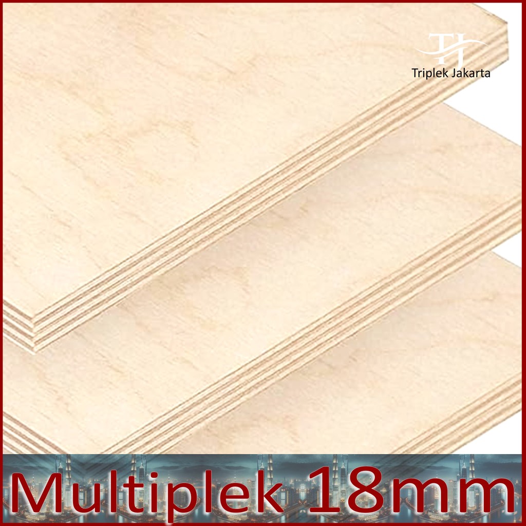 Multiplek 18 mm 220x60 cm | Triplek 18mm 60x220 cm | Palem Grade A