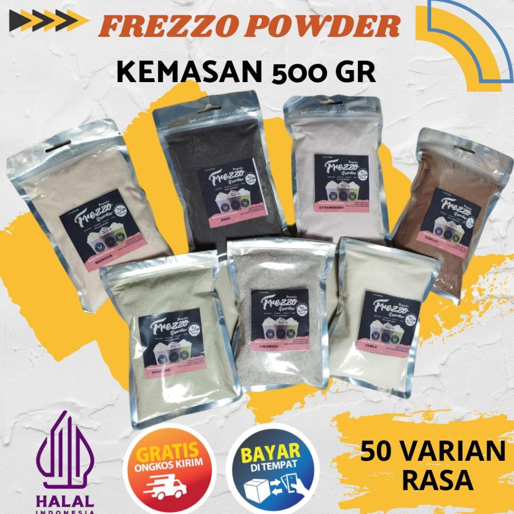 

Repack Frezzo Powder Drink 500 gr | kemasan 1/2 Kg | 500g Bubuk Minuman Instan Aneka Rasa | FRESO