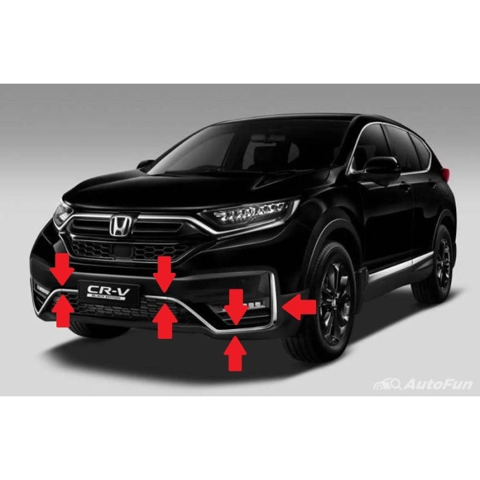 Garnish Bumper Moulding Bumper Depan CRV TURBO FACELIFT Original