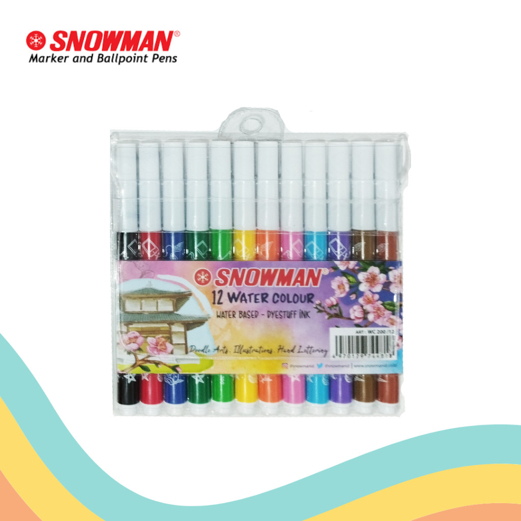 

Spidol 12 Warna / Spidol Kecil 12 Warna Snowman