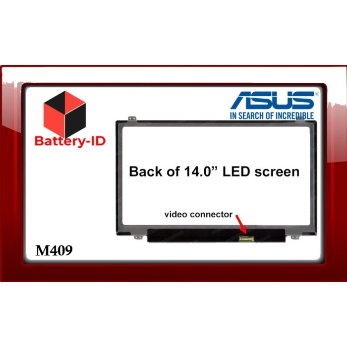 LAYAR LCD LED ASUS M409 M409B M409BA M409D M409DA 14.0 HD
