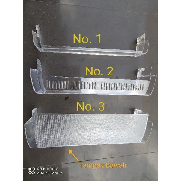 RAK BOTOL BOTTLE POCKET KULKAS POLYTRON 2 PINTU BELLEZA ORIGINAL ALL