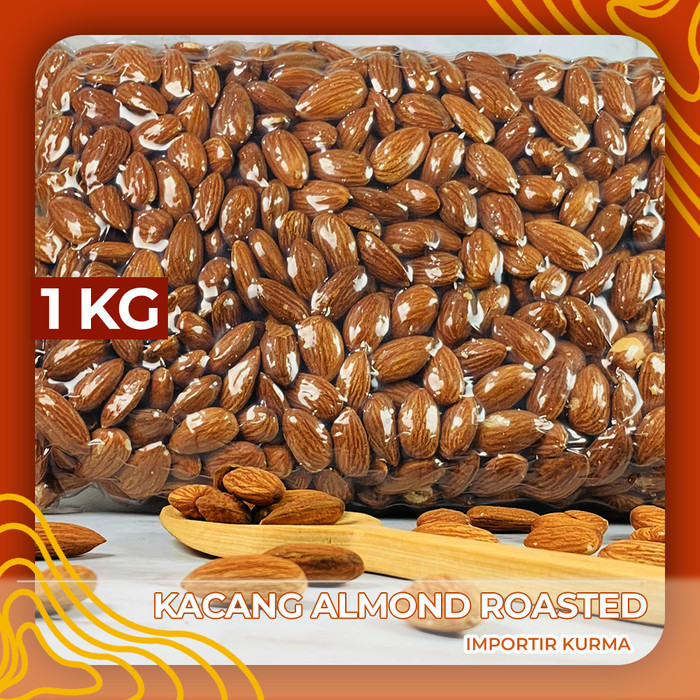 

Almond Roasted 1Kg Kacang Almond Panggang / Almond Panggang Roasted New