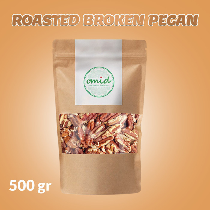 

500g - Roasted Broken Pecan Nut Kacang Pecan Pecah Panggang