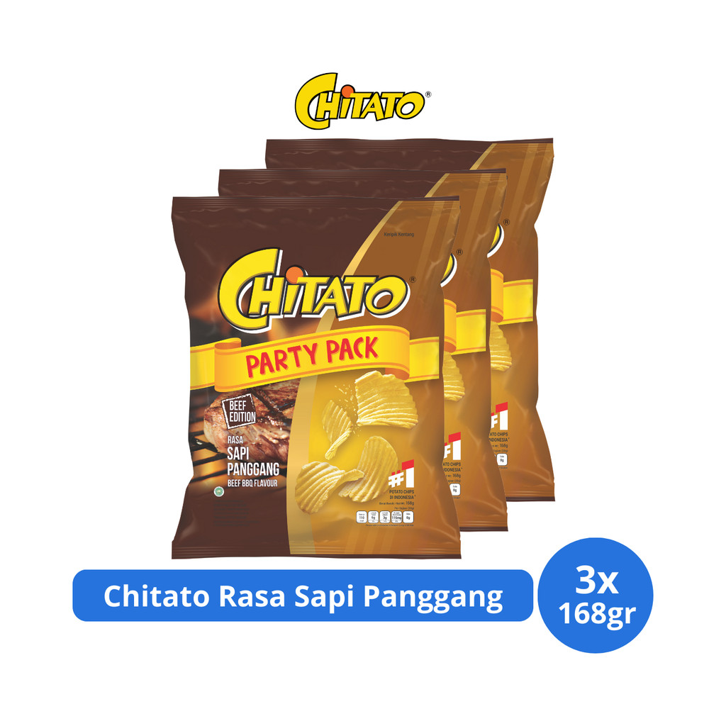 

Chitato Keripik Kentang Rasa Sapi Panggang 168gr x 3 pcs