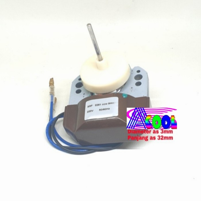 FAN MOTOR KULKAS 2261 MODEL SHARP/DINAMO FAN BLOWER SHOWCASE/SOKES
