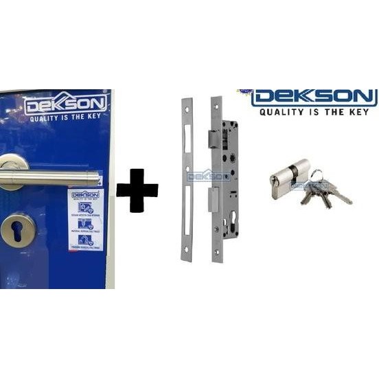 Set Kunci Pintu Kayu Dekkson 8485 Silinder Handle Kunci Dekson Sni