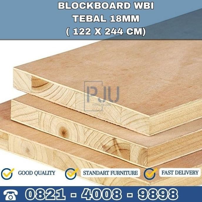 Blockboard/Papan Kayu/Tanpa Melamin 18Mm