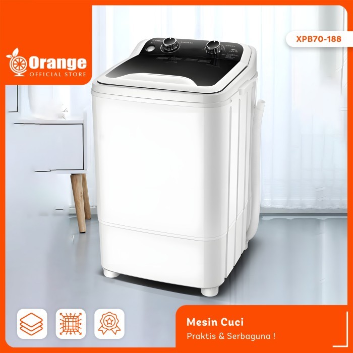 ORANGE MESIN CUCI MINI PENGERING BAJU PORTABLE