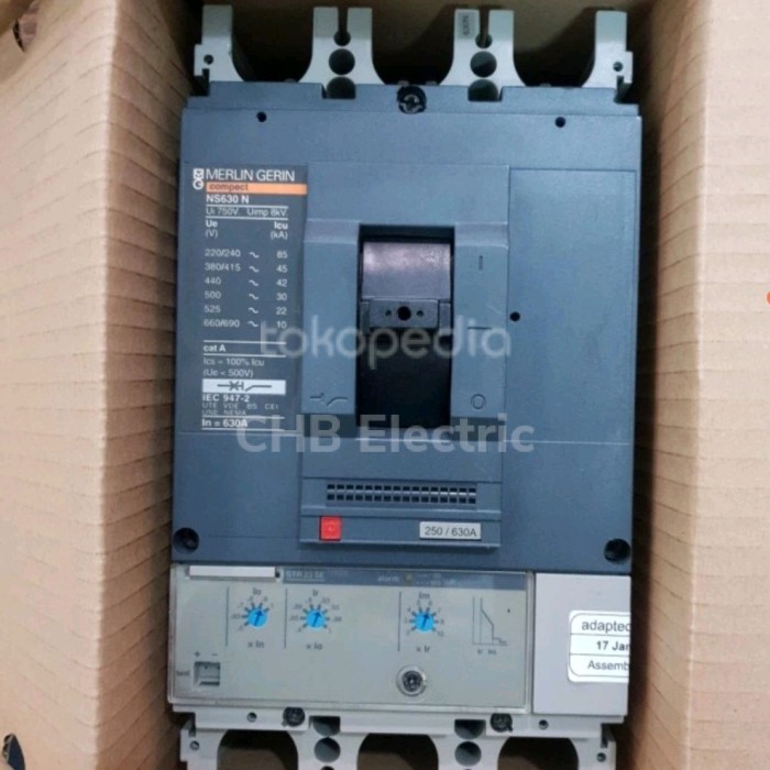 Mccb/Breaker Merlin Gerin/Schneider Ns630N 3P 630A Ns630 Original Genuine