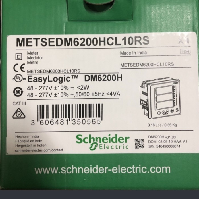 Power Meter Dm6200 Schneider Genuine
