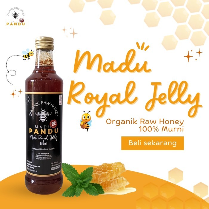 

Madu Pandu | Madu Royal Jelly 350ml | Madu Murni Madu Pandu 100% Madu Asli 350gr