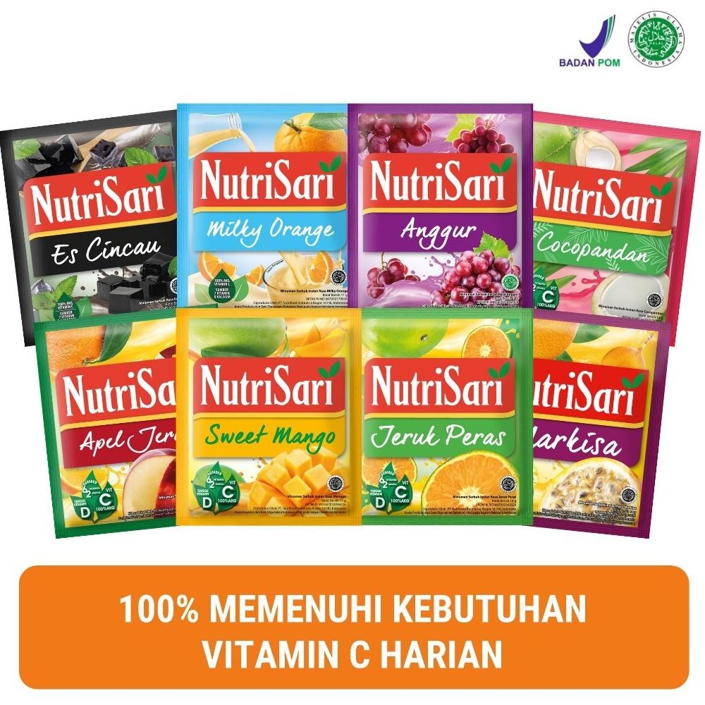 

Nutrisari Minuman Serbuk Renceng Isi 10pc Sct x 14 Gr / Minuman Nutri Sari All Varian