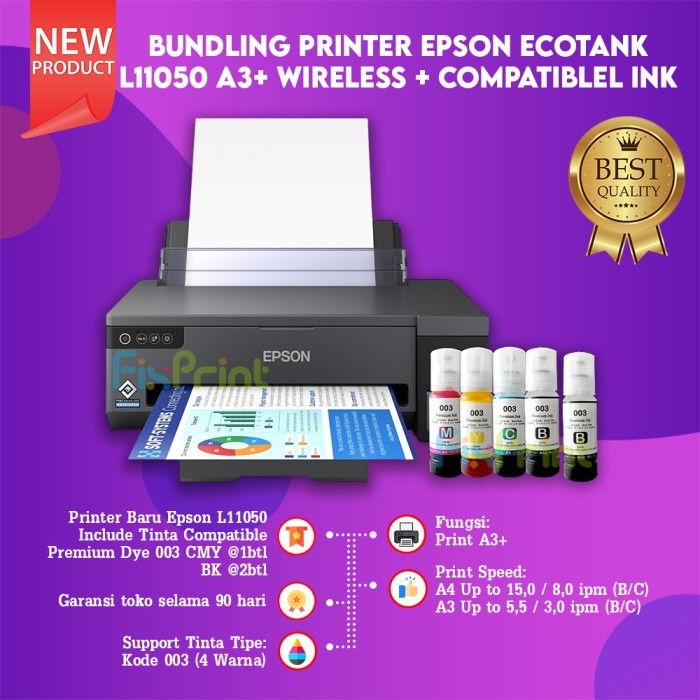 Printer Epson L 1300 Printer A3+ L1300 GARANSI RESMI