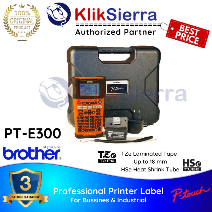 BROTHER Printer Label P-Touch PT-E300VP /Handheld Electrician E300 VP