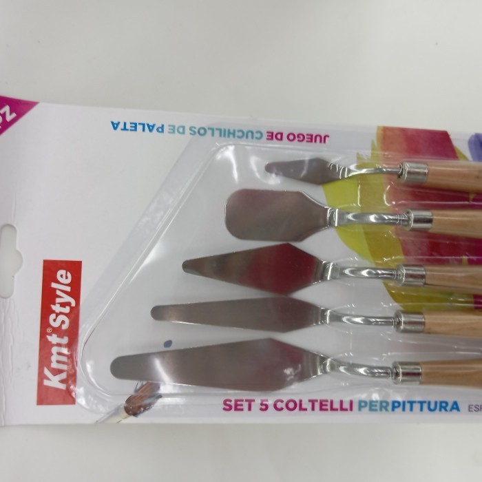 

Seka - Pisau Palet Lukis Cat Akrilik Painting Scraper Knife 5 Pcs