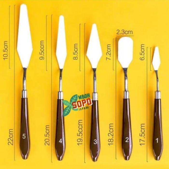 

Seka - Satu Set Cetok Kecil Untuk Pot, Relief Dan Taman, Painting Knife Palet Lukis