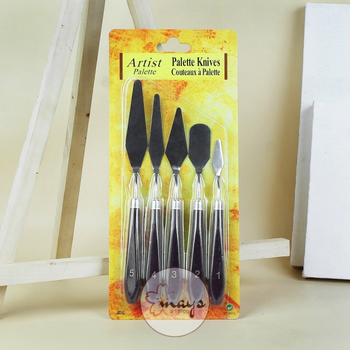 

Seka - [5 Pcs] Painting Knife Set Isi 5 / Palet Lukis / Paint Knife Merk
