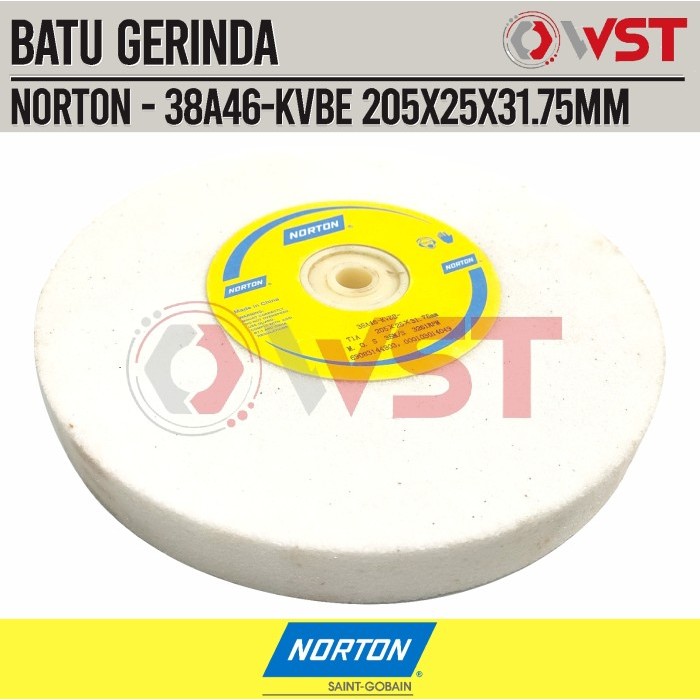 Norton 8Inch A46 Batu Gerinda Duduk - Peralatan Pengasah Berkualitas Tinggi