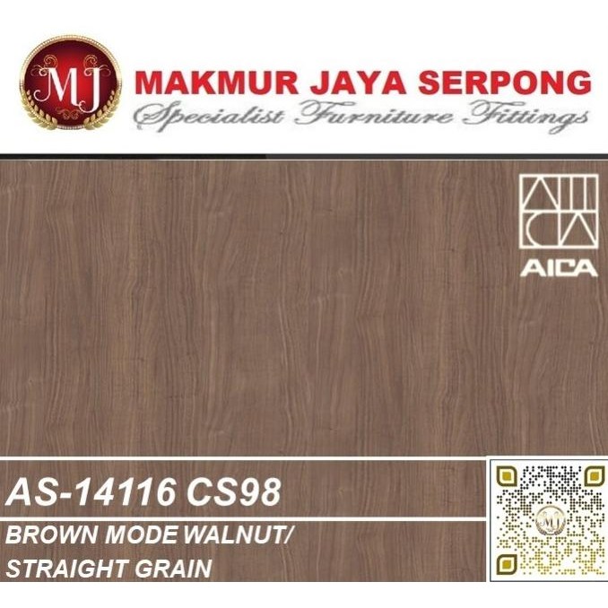 Hpl Aica As 14116 Cs98 - Brown Mode Walnut I Woodgrain