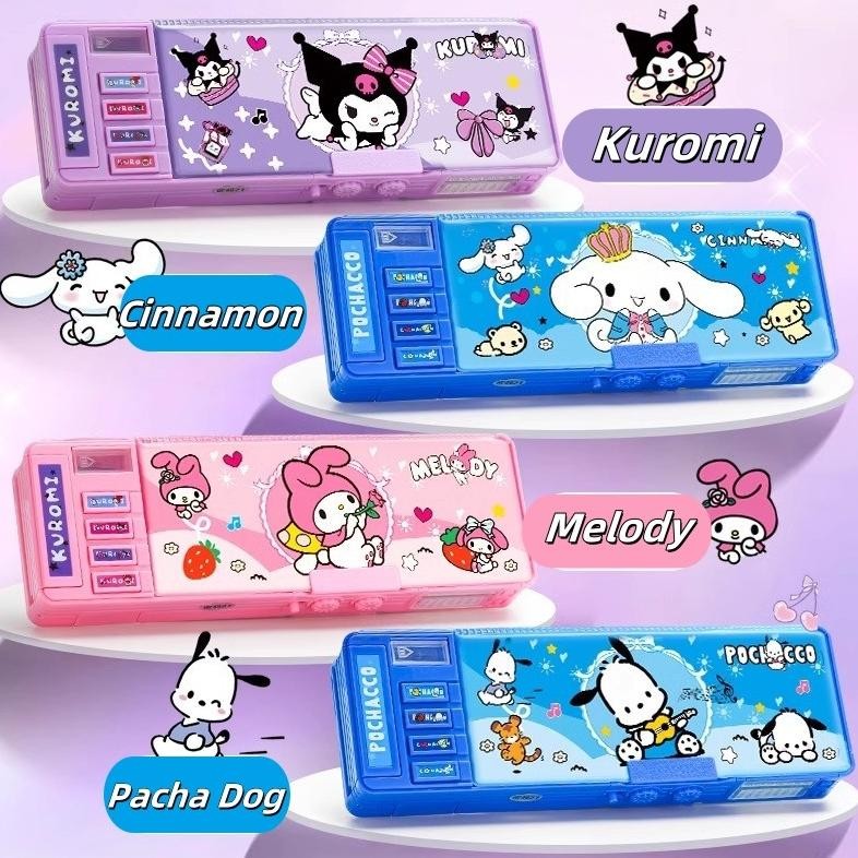 

Original Ready Kotak Pensil/Bahan Tahan Air Kuromi Tempat Pensil Password /Multifungsi Lapis Ganda Berkapasitas Besar Lucu- Termasuk Rautan Pensil Kotak Alat Tulis Gratis Ongkir