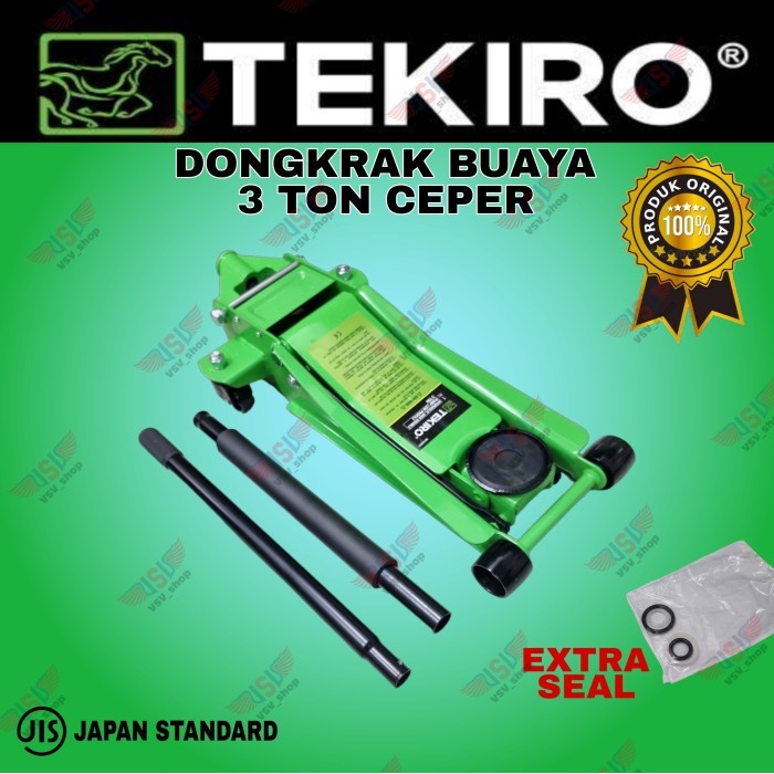 Tekiro Dongkrak Buaya 3Ton Ceper Dongkrak Buaya 3T Double Pump