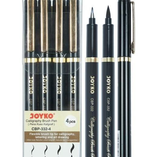 

Calligraphy Brush A Kuas Kaligrafi Joyko Cbp-332-4 1 Set 4 Pcs