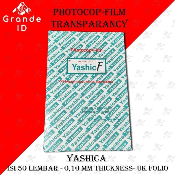 

Free Ongkir Ohp Transparancy Film Yashica Isi 50 Pcs Plastik Tebal 0,1Mm A4 Folio Neo 2024
