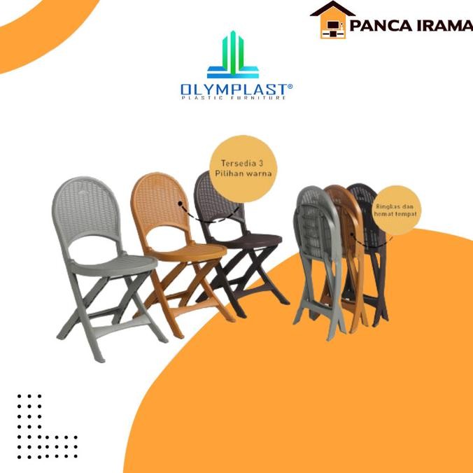 KURSI LIPAT PLASTIK / KURSI KAYU OLYMPLAST OFC KOKO