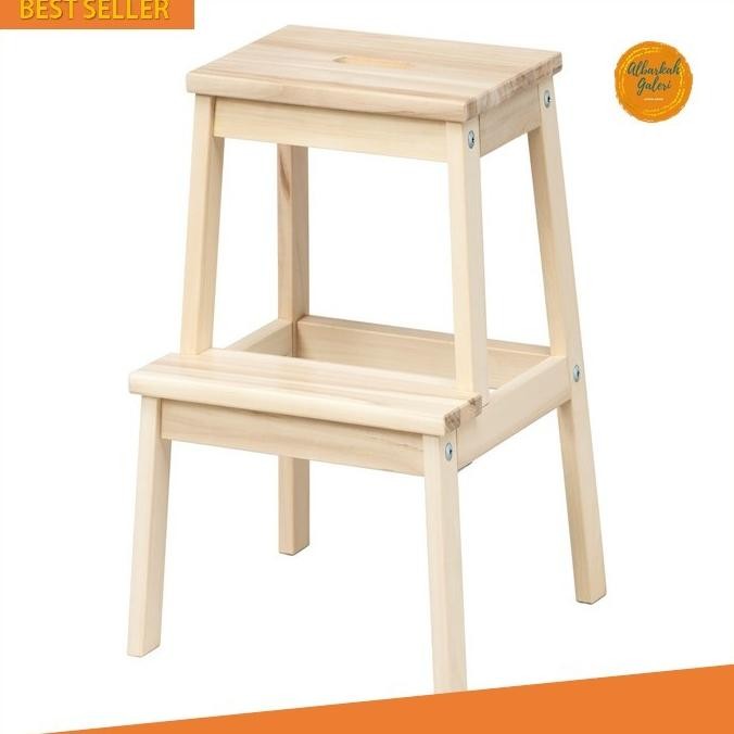 Bangku Kursi Tangga Kayu 2 Step Anak Dewasa Jatibelanda KOKO