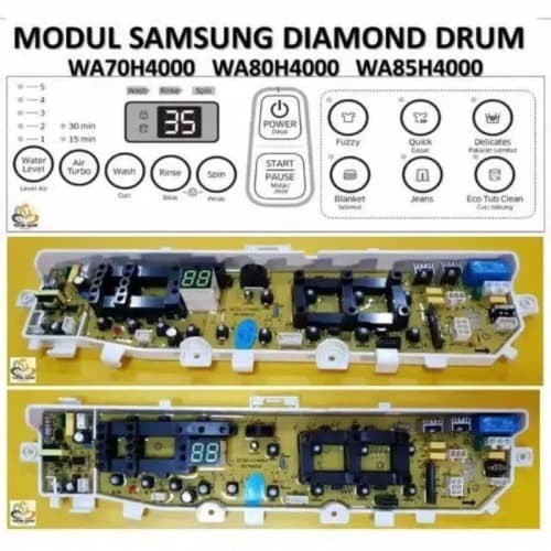 MODUL MESIN CUCI SAMSUNG WOBBLE WA 75H4200 WA 85H4200 WA85F5S3 WA