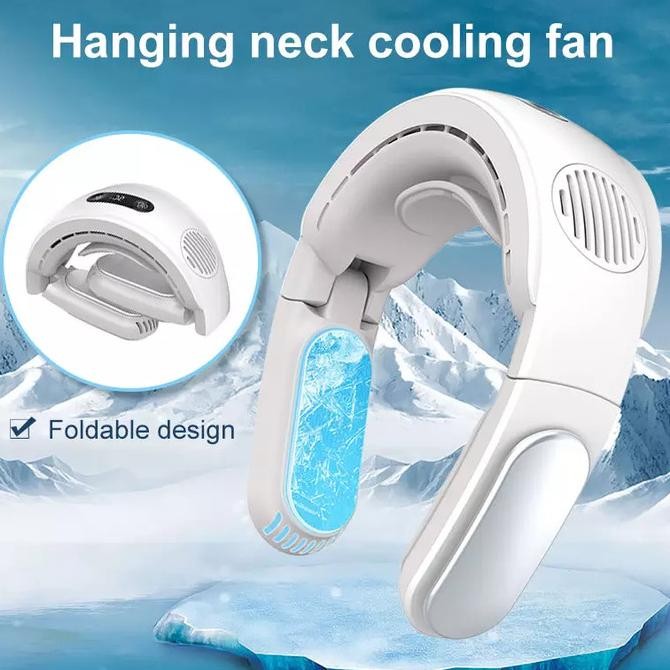 Portable Premium Mini Sport Neck Fan Kipas Angin Gantung Leher Kalung PSG