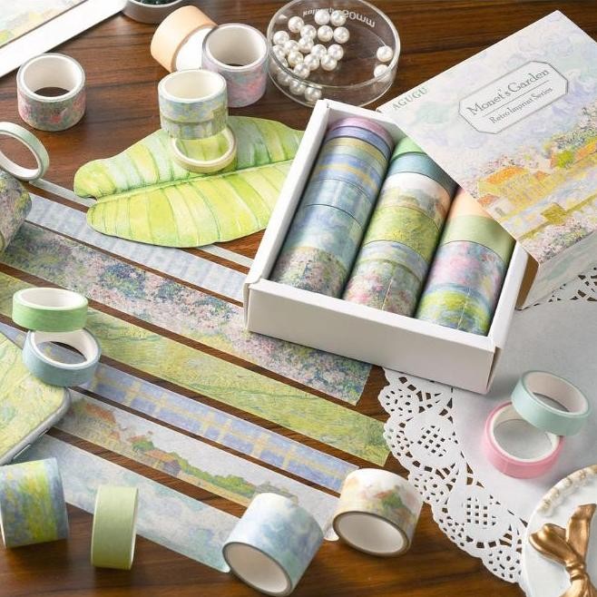 

PROMO [MILOLI] 20 Rolls WASHI TAPE BOX COLOURFUL AESTHETIC Washi Tape Decor Jurnal Dekor Masking Tape Scrapbook - A0039 Oh34