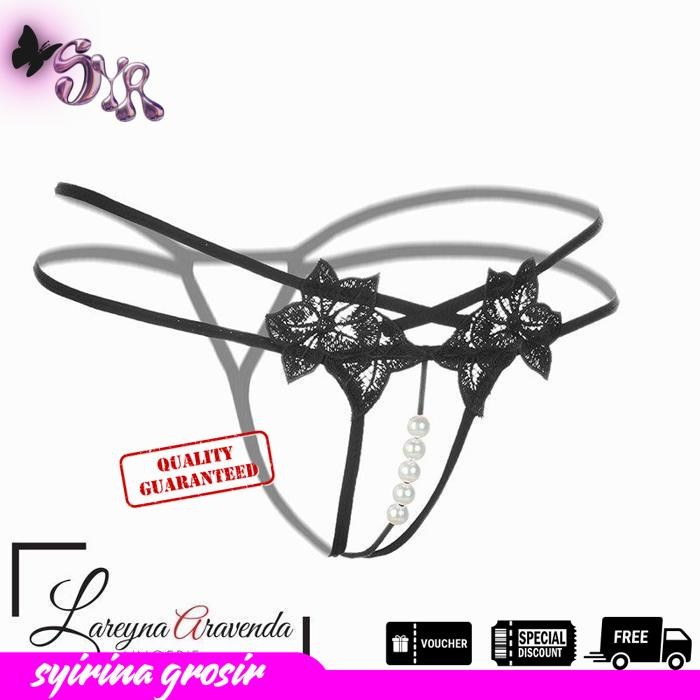 G STRING SEKSI WANITA MODEL THONG BIG PEARL LACE CD BEST PRODUCT