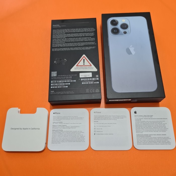 DUS BOX IPHONE 13 PRO 128GB SIERRA BLUE RESMI IBOX ORIGINAL COPOTAN
