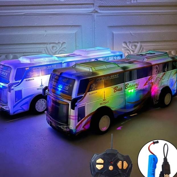 Rc Bus Basuri Telolet Mainan Bis Basuri Travel Perjalanan Bunyi Telolet Remote Control